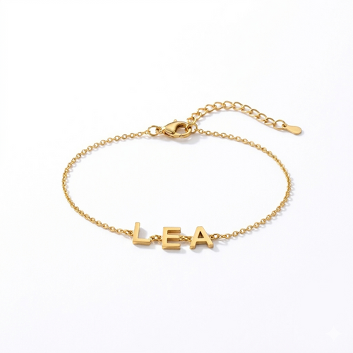 Bracelet Lettres Latérales Personnalisé