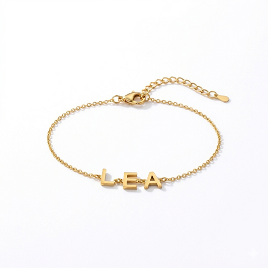 Bracelet Lettres Latérales Personnalisé