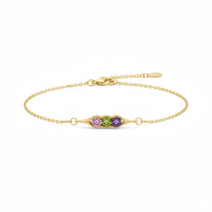 Bracelet Trio Pierres Délicates