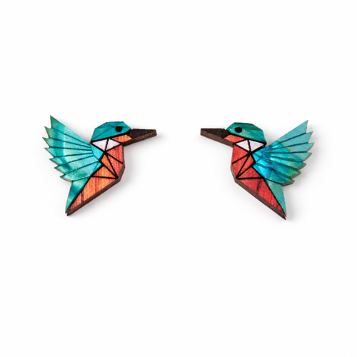 Boucles d'Oreilles Kingfisher Élégantes