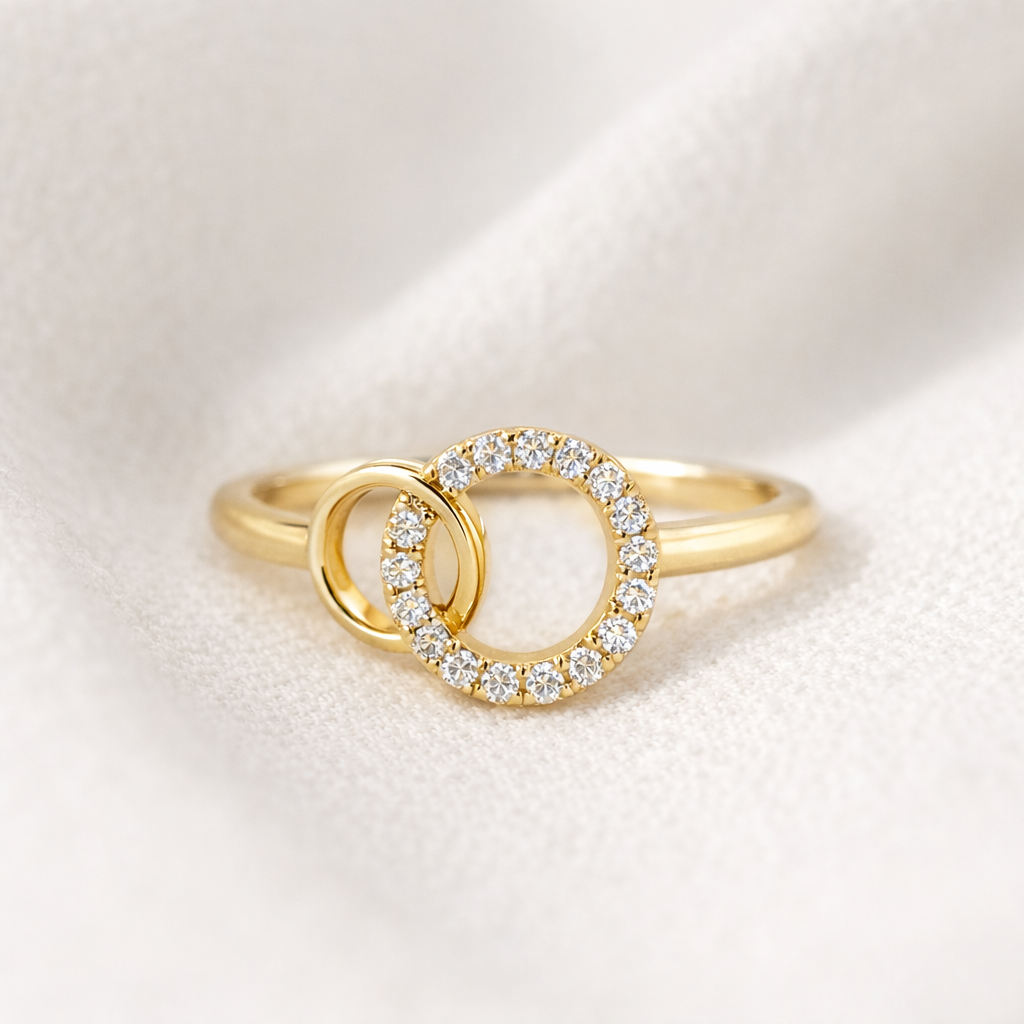 Bague Anneaux Entrelacés