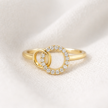Bague Anneaux Entrelacés