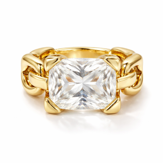 Bague Carrée Éclat Minimaliste