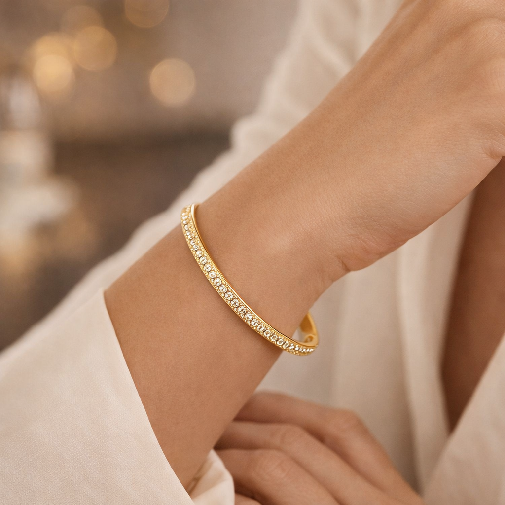 Bracelet Demi Pavé Rivetto