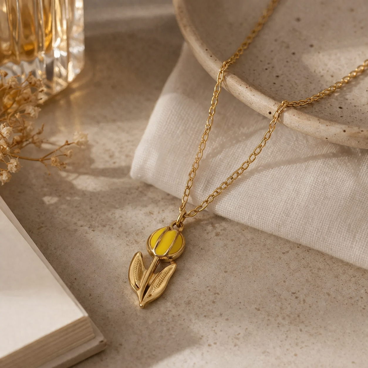 Collier Tulipes Délicates