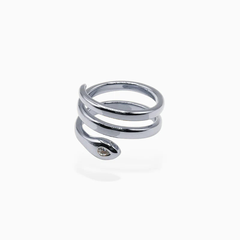 Bague serpent aux lignes fluides