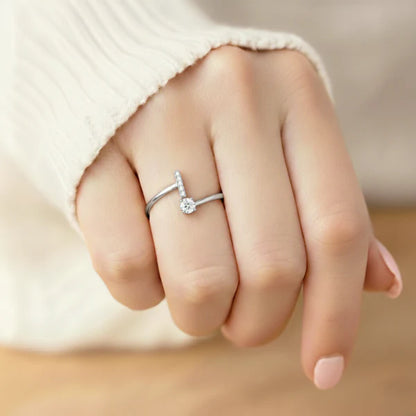 Bague Initiale Ajustable Minimaliste