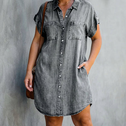 Cleo | Robe Chemise à Boutons