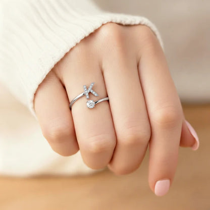 Bague Initiale Ajustable Minimaliste