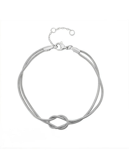 Collier Serpent Noué Simple