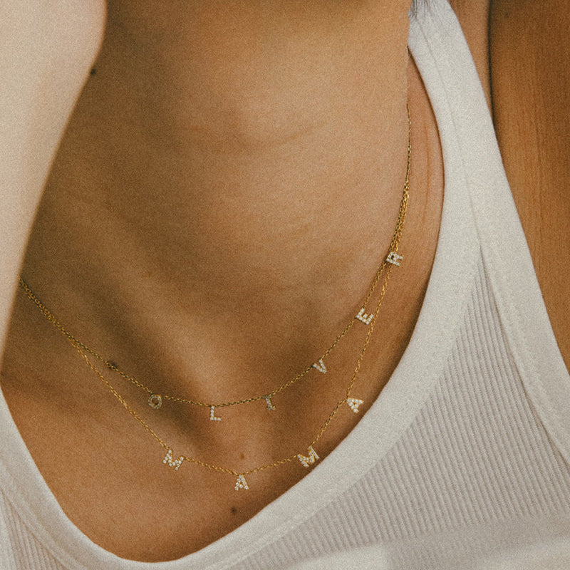 Collier Personnalisé Initiales