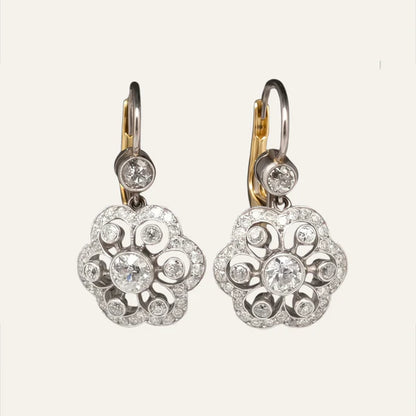 Boucles Rosette Zirconia