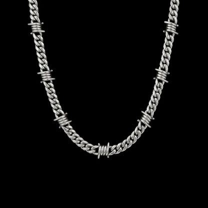 Collier Cubaine Hiphop Barbelés