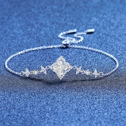 Bracelet Étoile Moissanite Lumineuse
