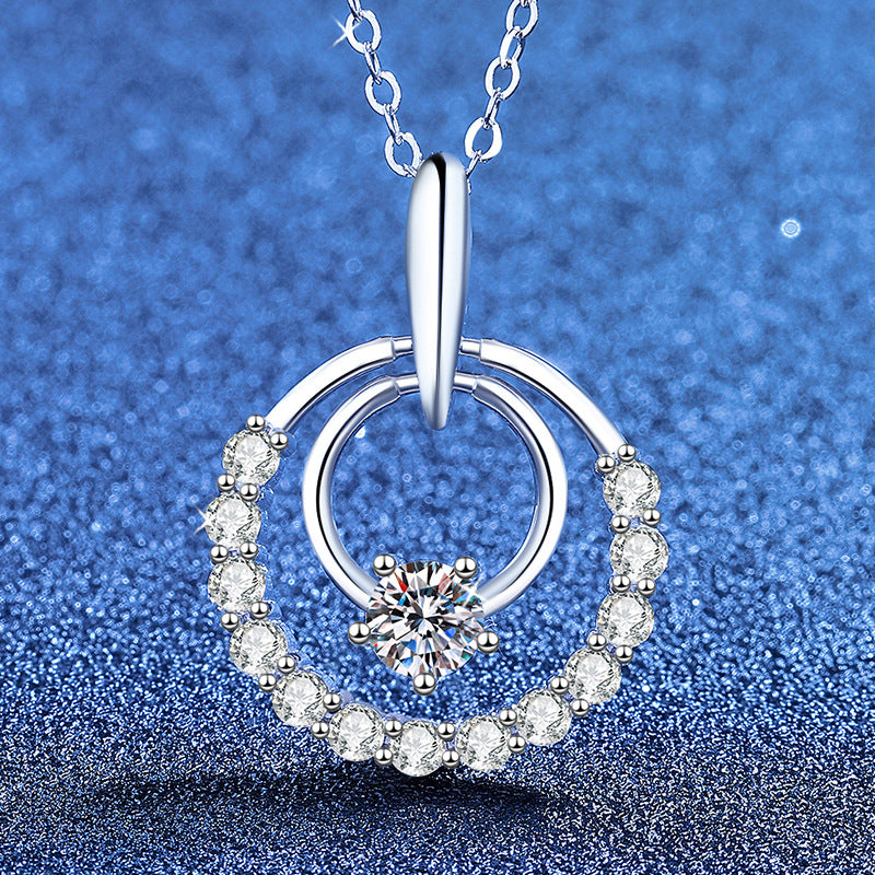 Collier Étoile Argentée en Moissanite