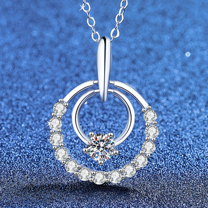 Collier Étoile Argentée en Moissanite