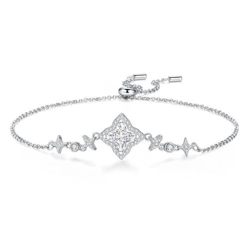 Bracelet Étoile Moissanite Lumineuse