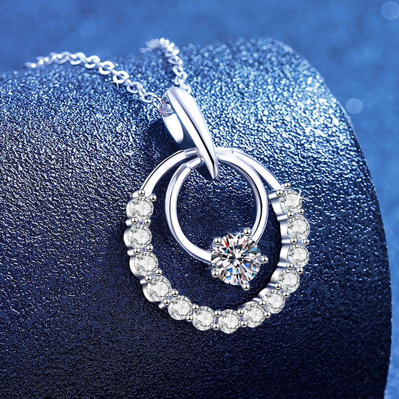 Collier Étoile Argentée en Moissanite