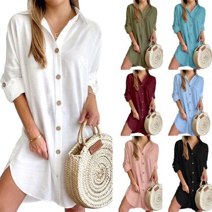 Leona - Robe Chemise Boutonnée