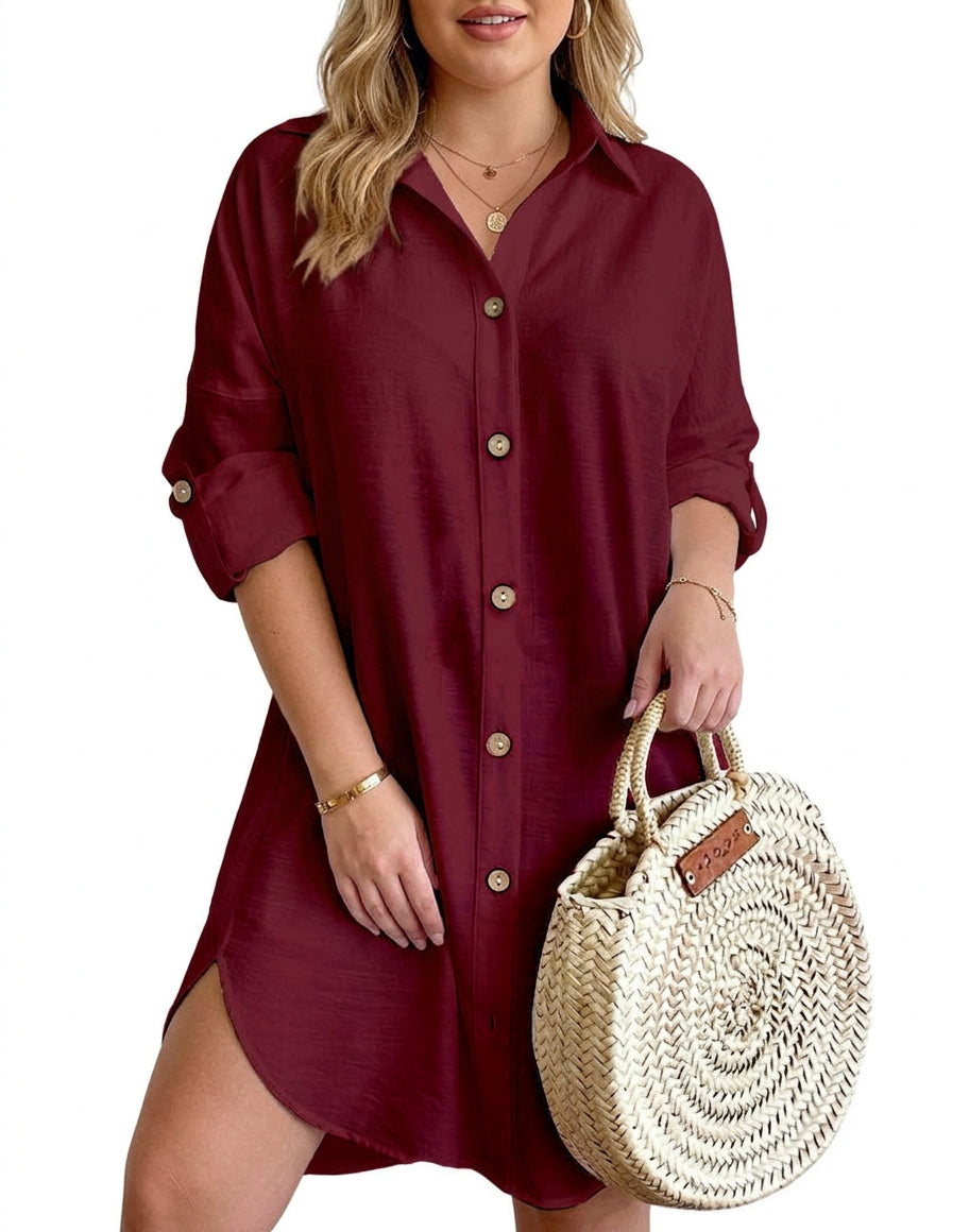 Leona - Robe Chemise Boutonnée
