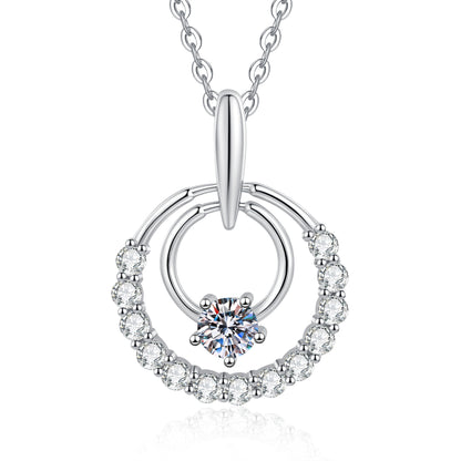 Collier Étoile Argentée en Moissanite