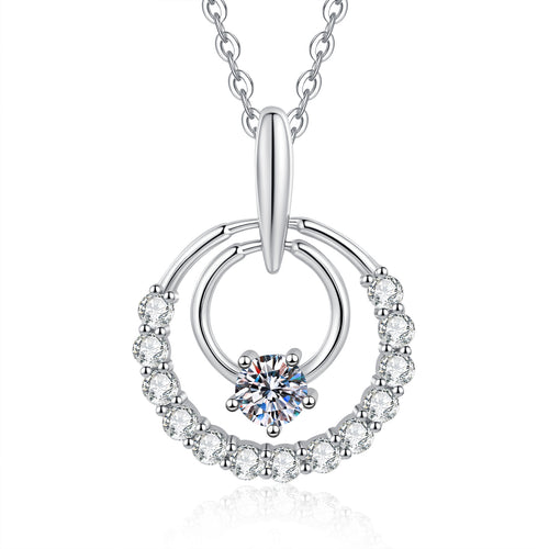 Collier Étoile Argentée en Moissanite