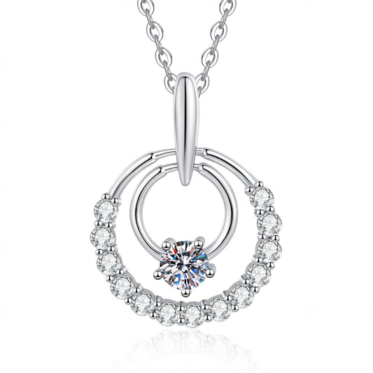 Collier Étoile Argentée en Moissanite