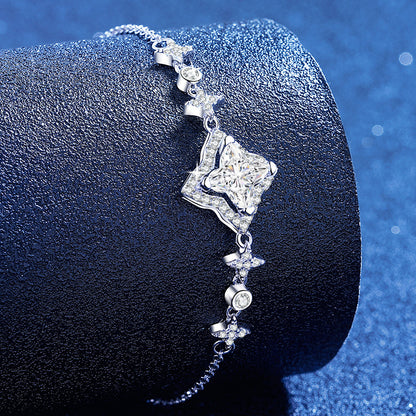 Bracelet Étoile Moissanite Lumineuse