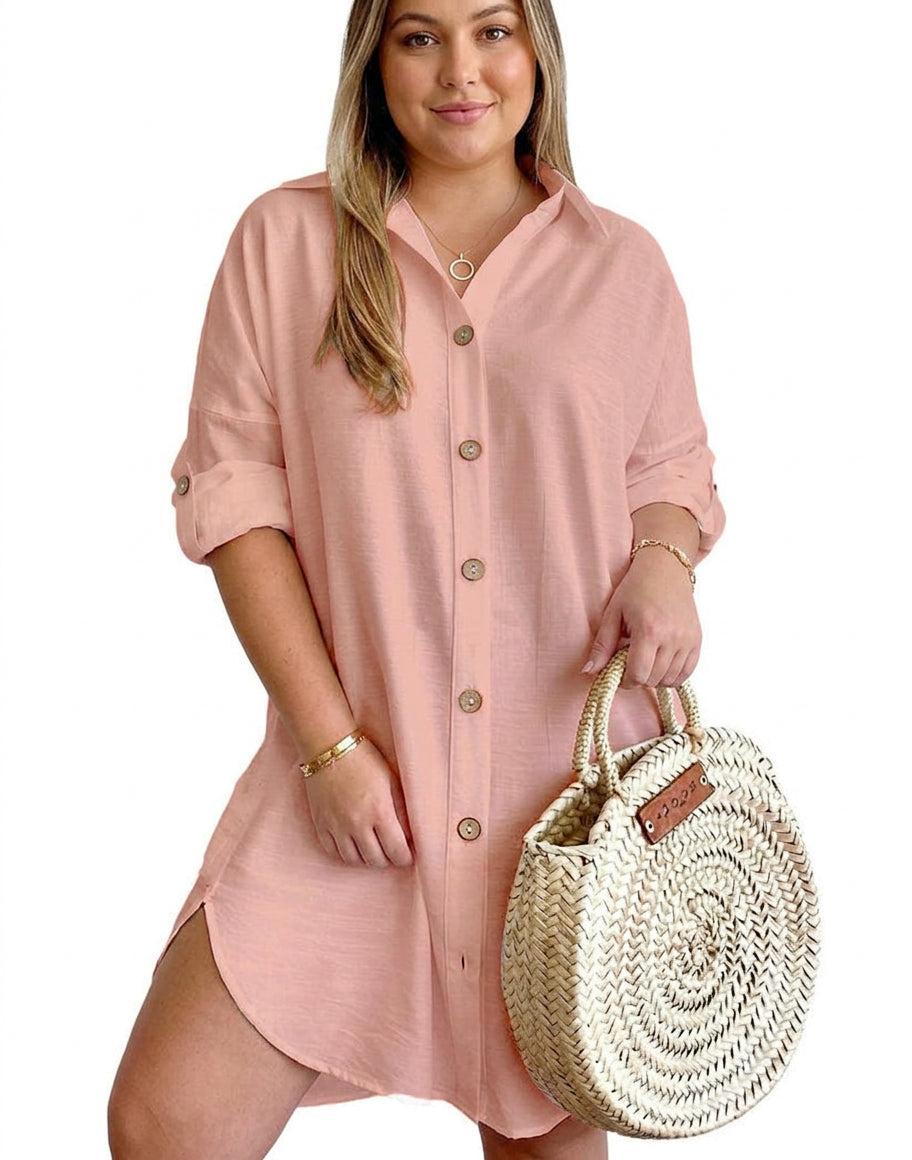Leona - Robe Chemise Boutonnée