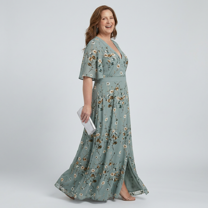 Ottilie | Robe Maxi Halter Bloom Flow