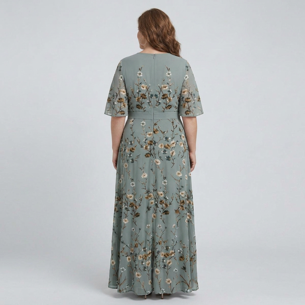 Ottilie | Robe Maxi Halter Bloom Flow