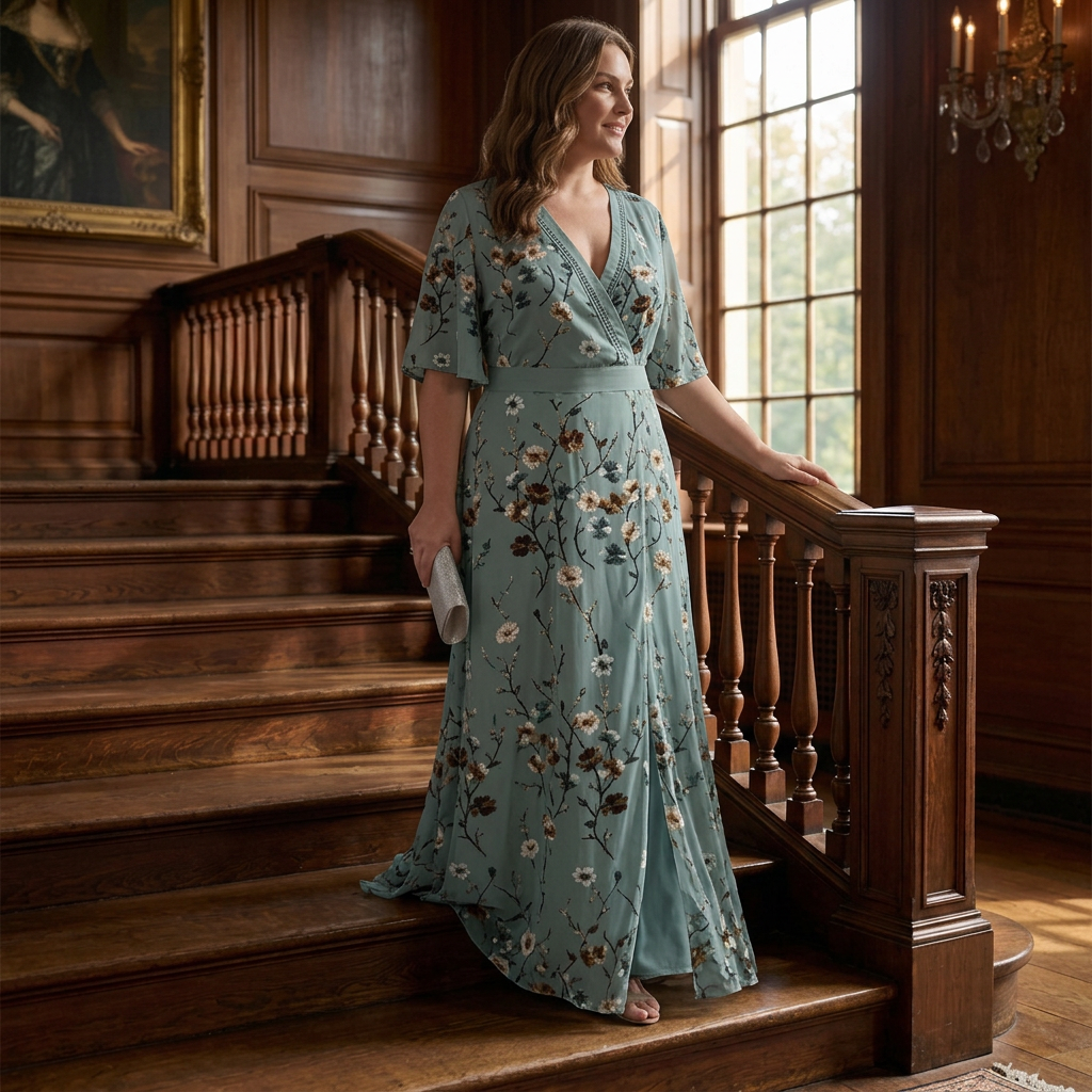 Ottilie | Robe Maxi Halter Bloom Flow