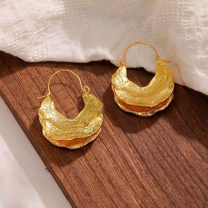 Boucles d’oreilles Cléopâtre dorées
