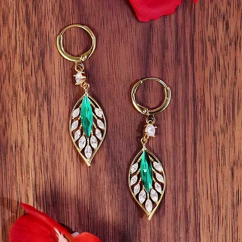 Boucles Feuille Émeraude