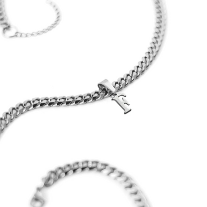 Minimaliste Cuban Initial Necklace