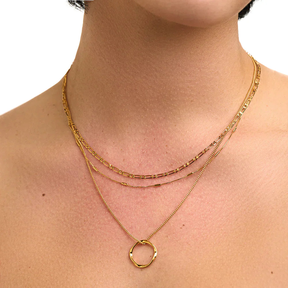 Collier Trois Rangs Cercle Ouvert Orelia