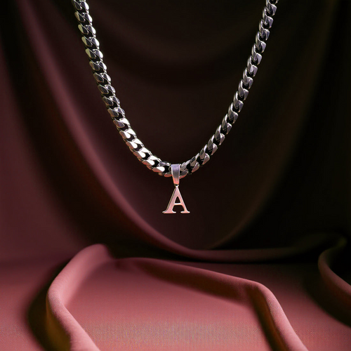 Minimaliste Cuban Initial Necklace