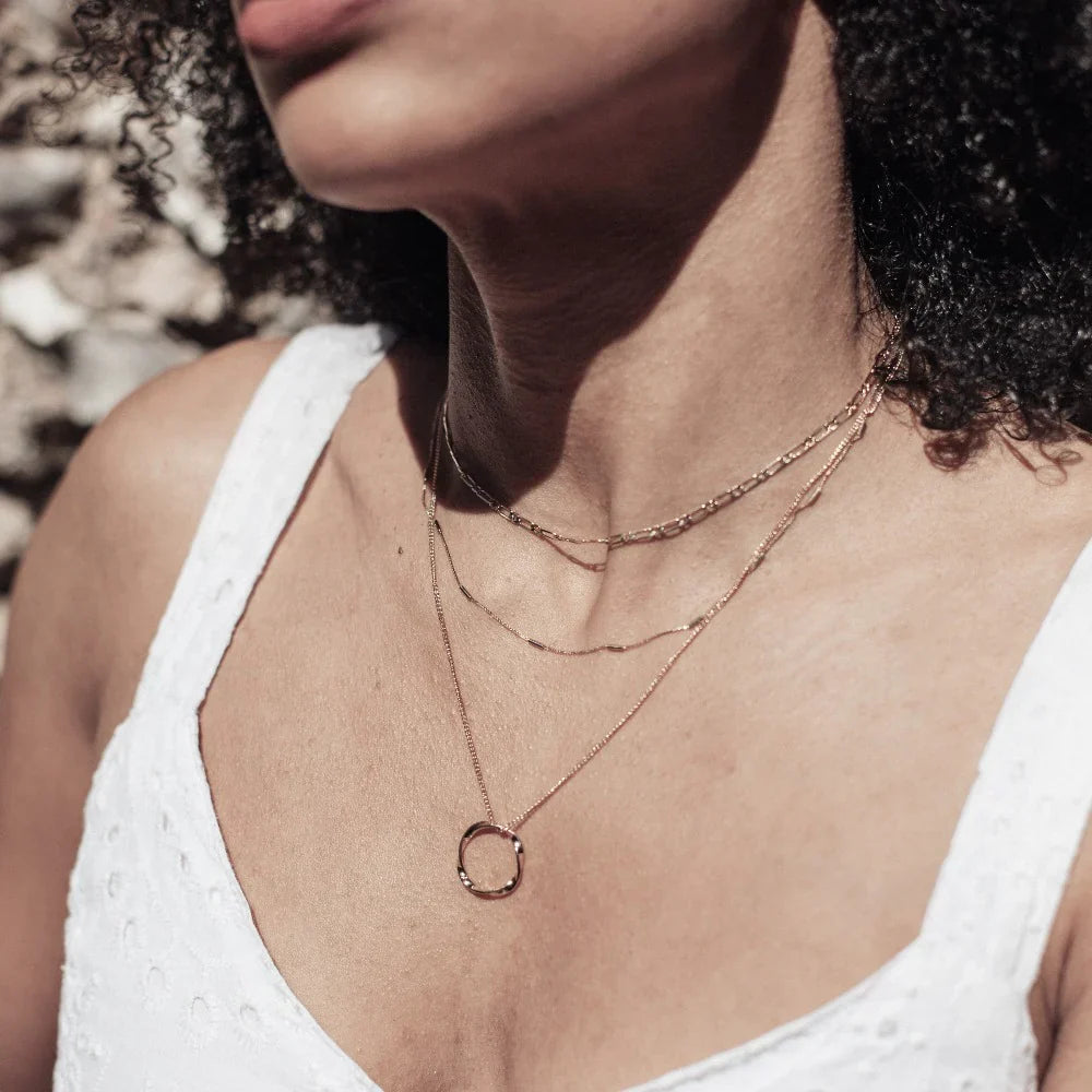Collier Trois Rangs Cercle Ouvert Orelia