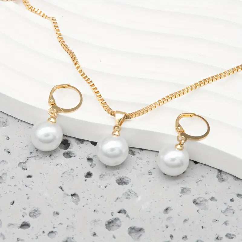 Parure Perle Dorée Classique