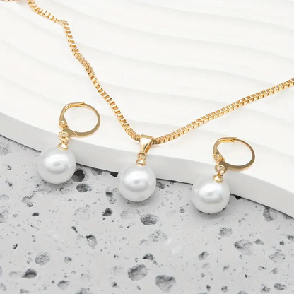 Parure Perle Dorée Classique