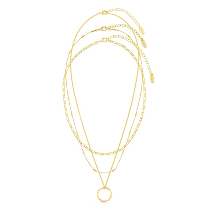 Collier Trois Rangs Cercle Ouvert Orelia