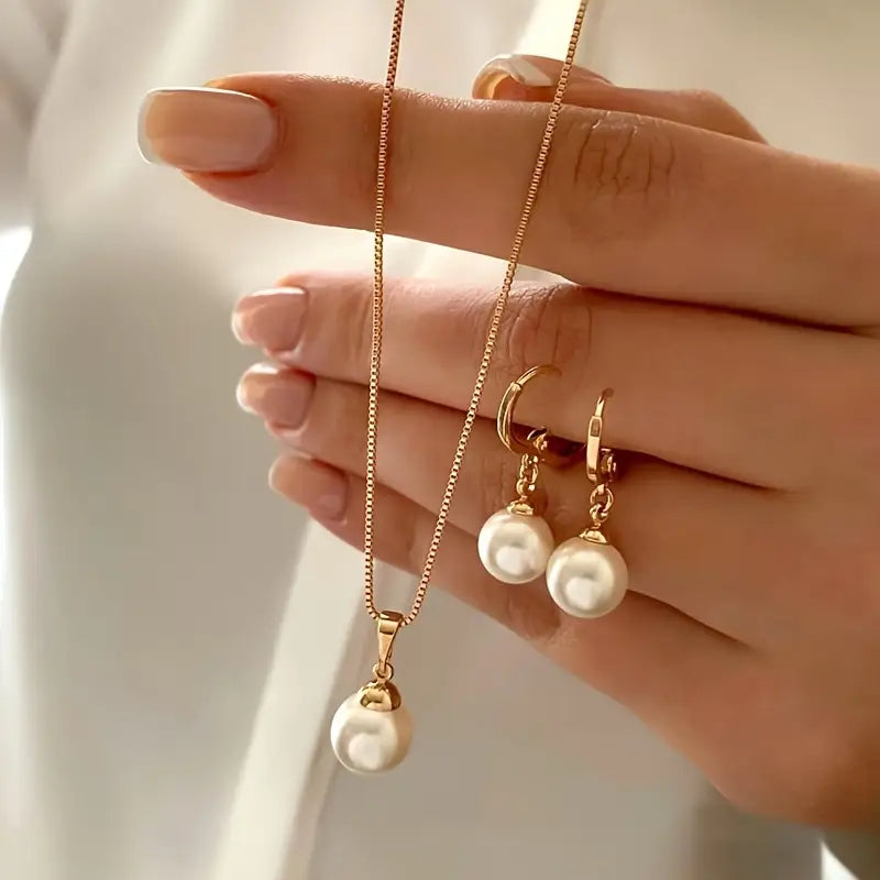 Parure Perle Dorée Classique