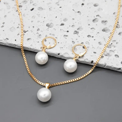 Parure Perle Dorée Classique