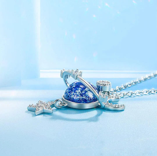 Collier Planète et Lune
