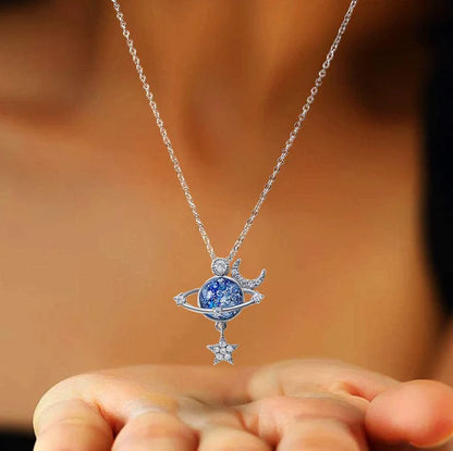 Collier Planète et Lune
