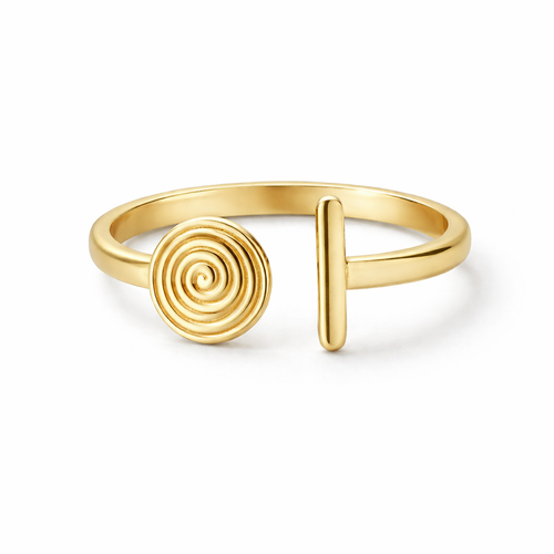 Bague Spirale Ajustable Élégante