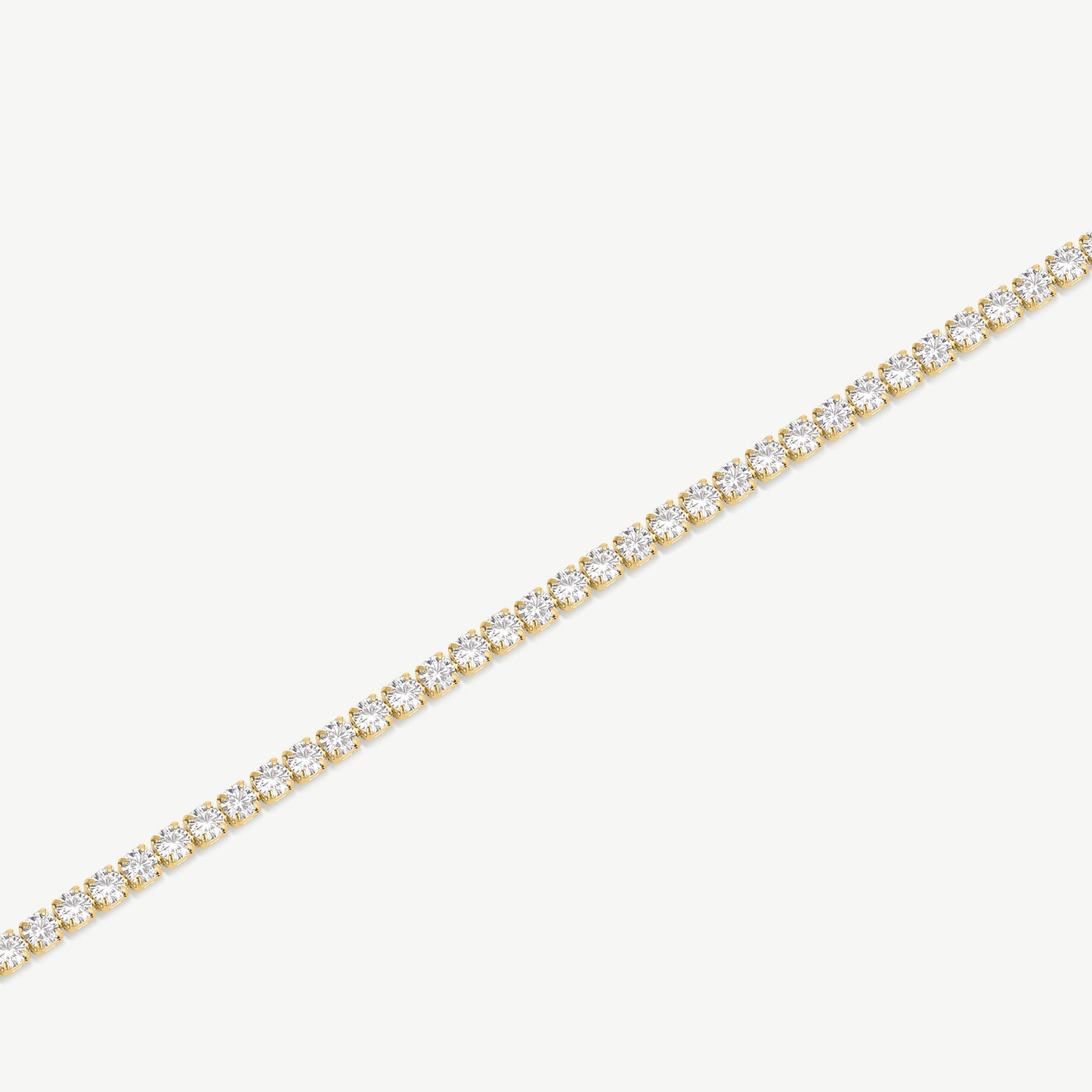 Bracelet Tennis Plaqué Or 14K