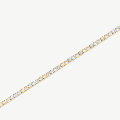 Bracelet Tennis Plaqué Or 14K