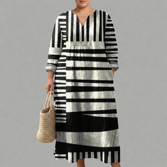 LUCIENNE | ROBE GÉOMÉTRIQUE ÉLÉGANTE