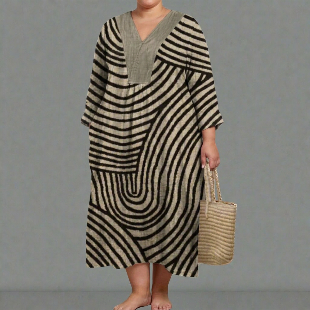 EIRA | ROBE GÉOMÉTRIQUE ÉLÉGANTE